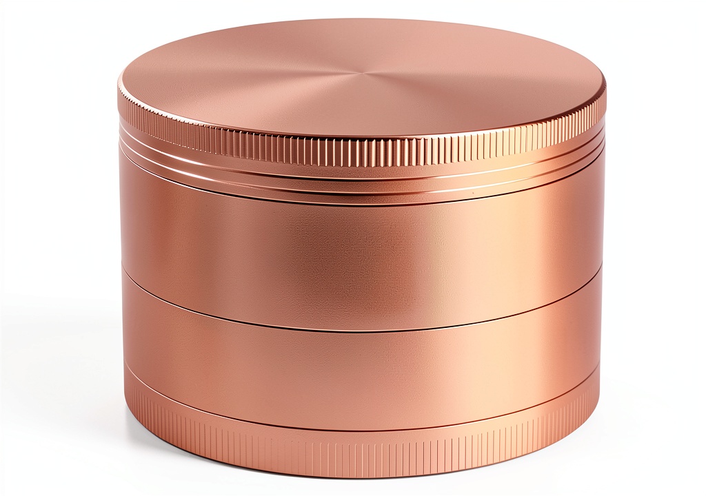 Installing Rose Gold Zinc Spice Grinder Manual Kitchen Tool SON4SUN on a wooden desk