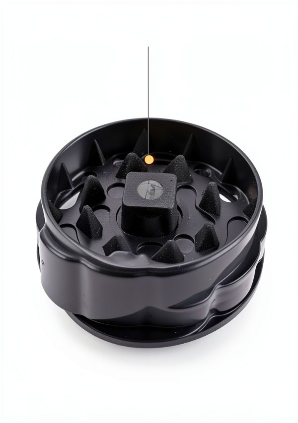 KUCKOW Spice Grinder Magnetic Lid Sharp Teeth Portable-2
