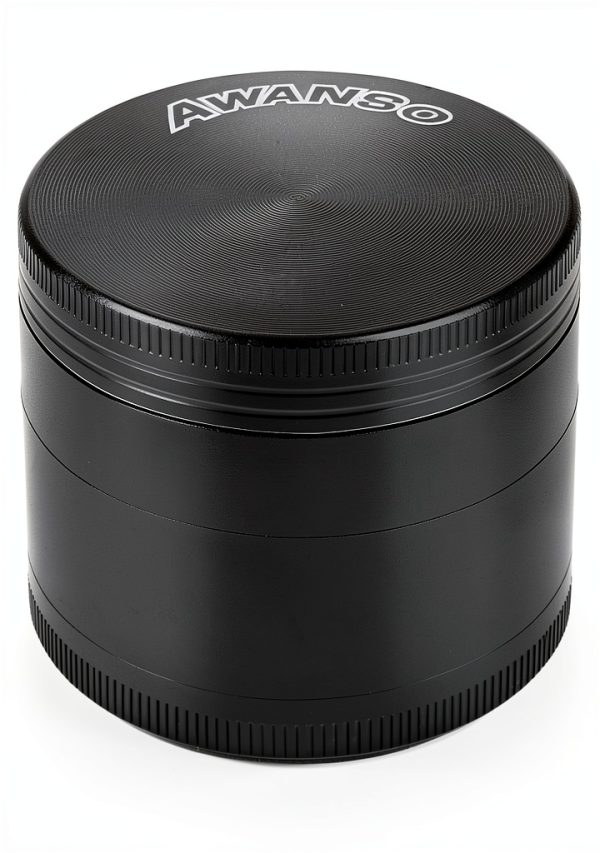Awanso Manual Black Zinc Herb Spice Mill Grinder-0