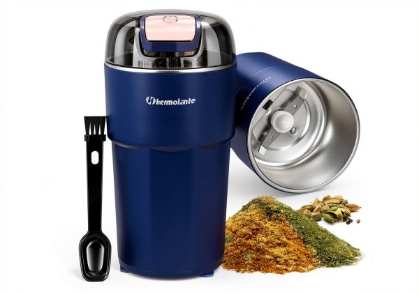 Hermolante Electric Spice Grinder Stainless Steel Blades-0