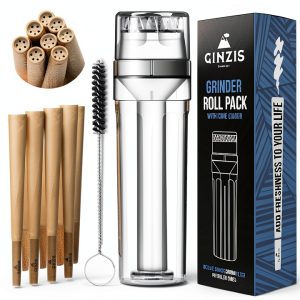 Ginzis Herb Grinder White Plastic Manual-0