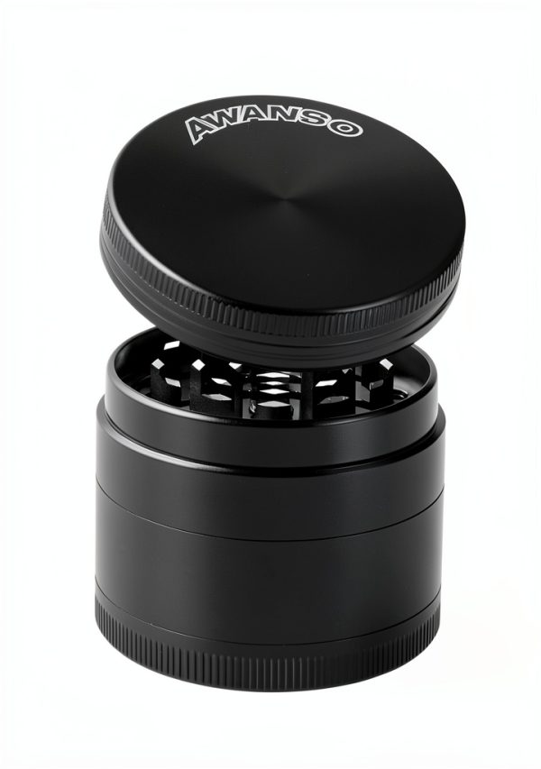 Awanso Manual Black Zinc Herb Spice Mill Grinder-6