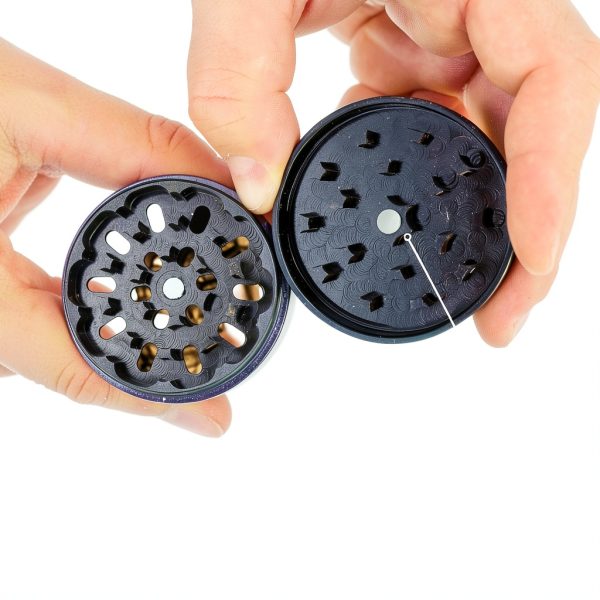 Cinder Brands Clear Cut Manual Herb Grinder Aluminum-4
