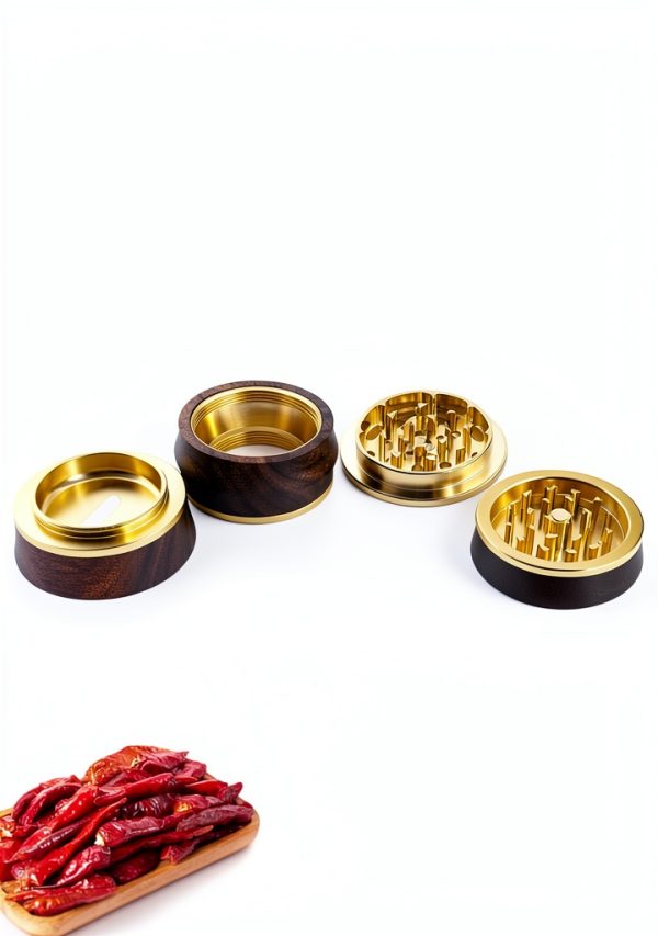 Walnut Spice Grinder KINGTOP Manual Aluminum-3