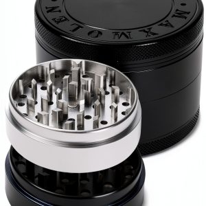 Aluminum Herb Spice Grinder by GRAVEND Dual Grind-0