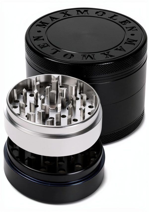 Aluminum Herb Spice Grinder by GRAVEND Dual Grind-0