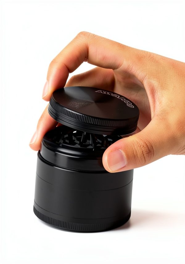 Awanso Manual Black Zinc Herb Spice Mill Grinder-7