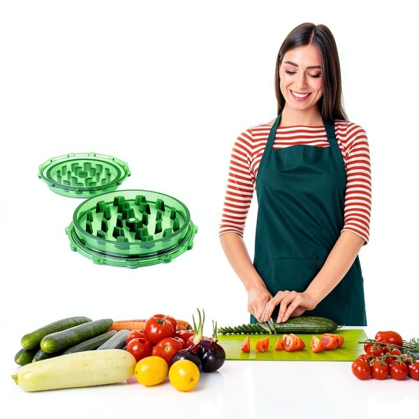 Grinder BGT3 Herb Spice Mill Two Layer Gear Grinding-3