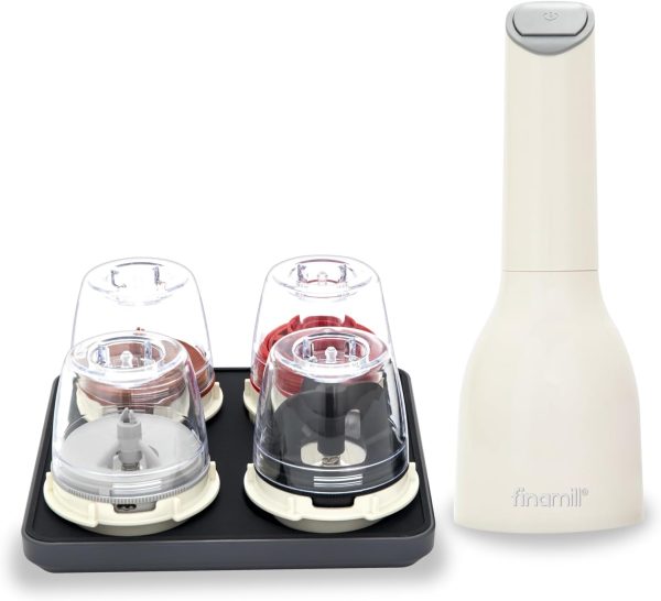 FinaMill Battery Operated Spice Mill Grinder Adjustable-0
