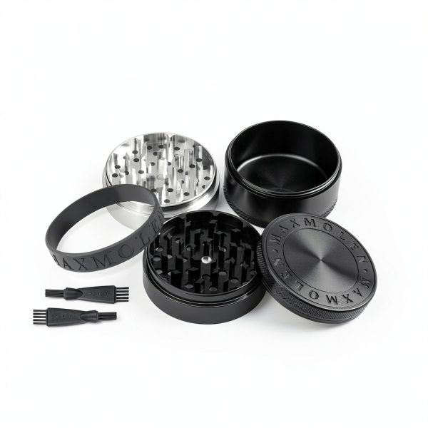 Aluminum Herb Spice Grinder by GRAVEND Dual Grind-5