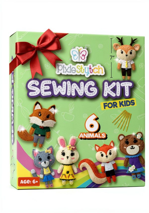 Pixiestytch Kids Sewing Kit for Beginners-0