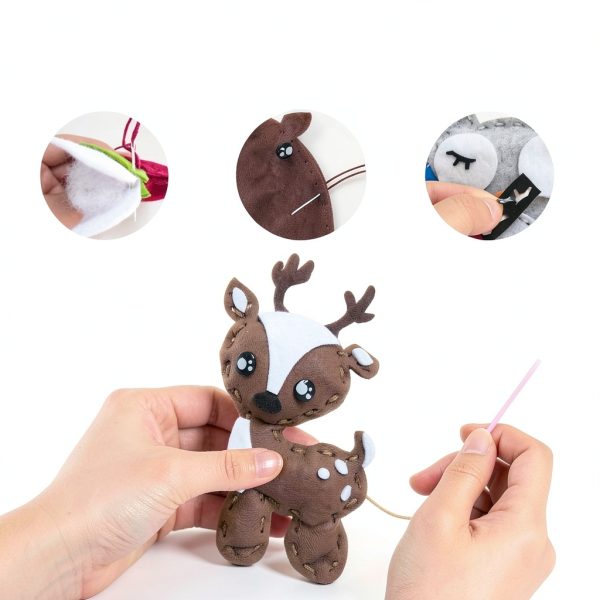 DeFieltro Children Sewing Kit Felt Animal Set-4