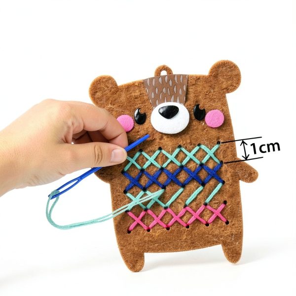 EZCRA 10-in-1 Animal Cross Stitch Kit for Kids-3