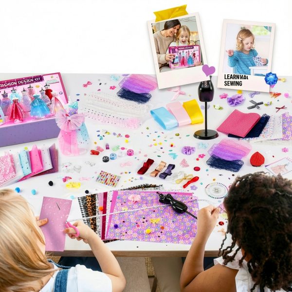 ONE TO FOUR Fashion Design Kit No Sew for Girls-4