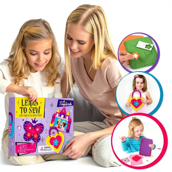 Toylink Kids Sewing Kit Multicolor Unicorns Felt-3