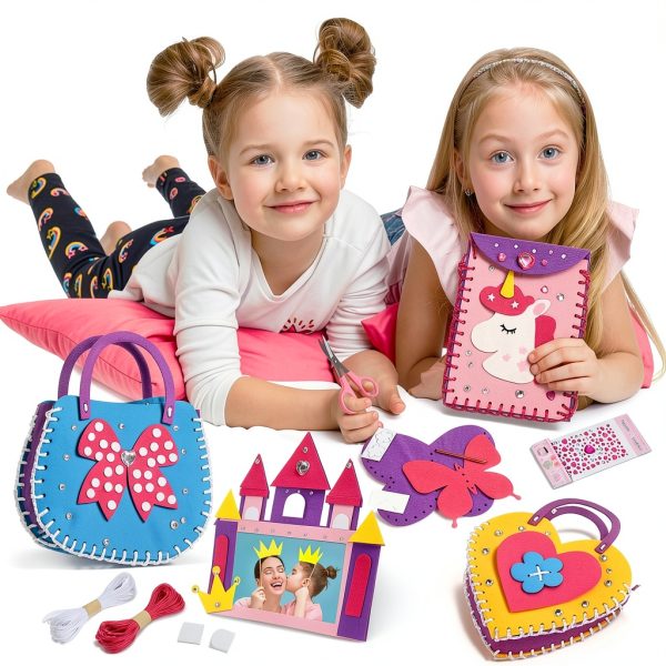 Toylink Kids Sewing Kit Multicolor Unicorns Felt-4