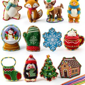 Dapaqami Winter Animal Lacing Cards 12 Pack-0