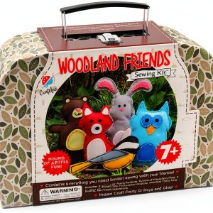 CraftLab Woodland Sewing Kit Fabric Portable Kids-0