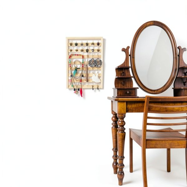HAITRAL Wood Thread Rack Embroidery Storage Organizer-2