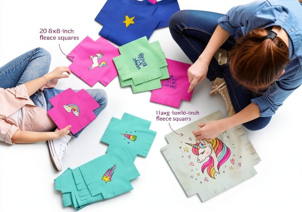 Unicorn No Sew Quilt Kit by Pretty Me Fabric-3