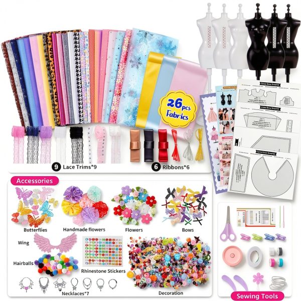 ONE TO FOUR Fashion Design Kit No Sew for Girls-2