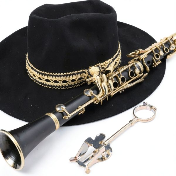 Clarinet Stand Iron Clip Silver by Pavo Music-4