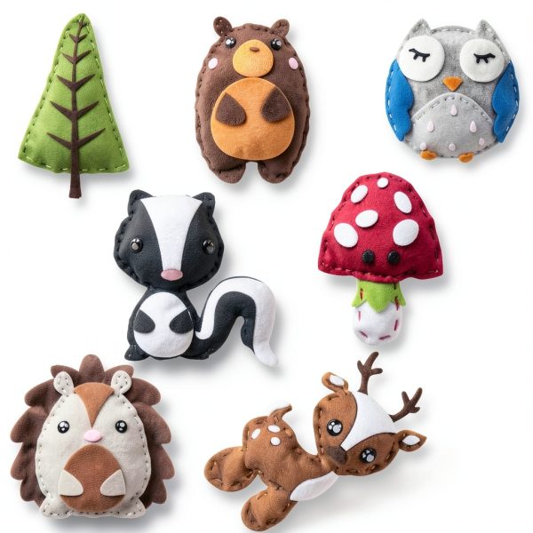 DeFieltro Children Sewing Kit Felt Animal Set-6