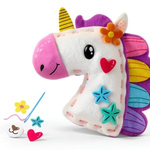 Animal Sewing Kit EZCRA Mini Kids Craft Set with Stickers-0