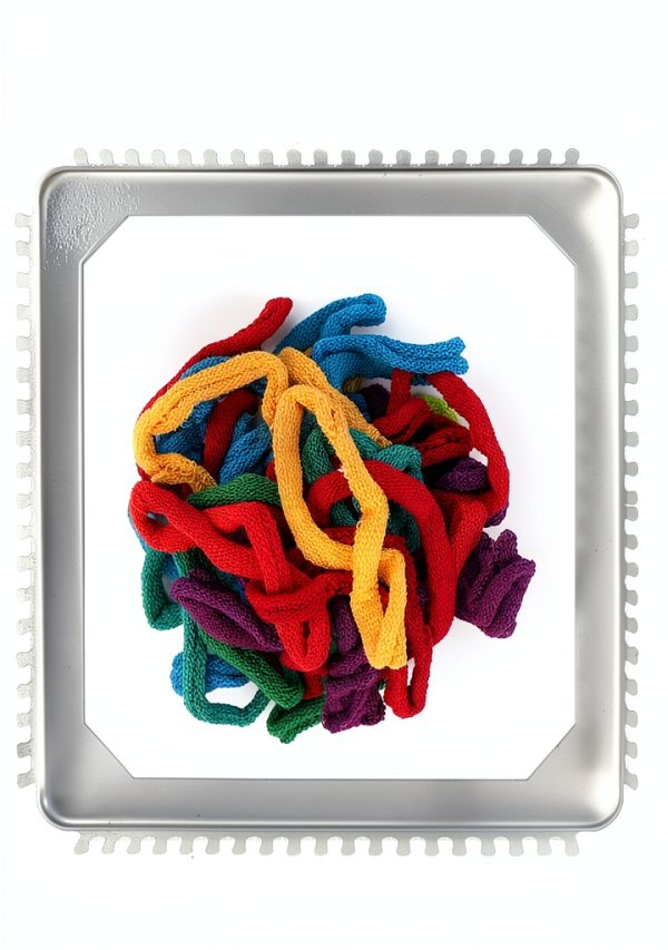 Potholder Loom Kit Harrisville Designs Metal 7 Inch Rainbow Cotton Set-4