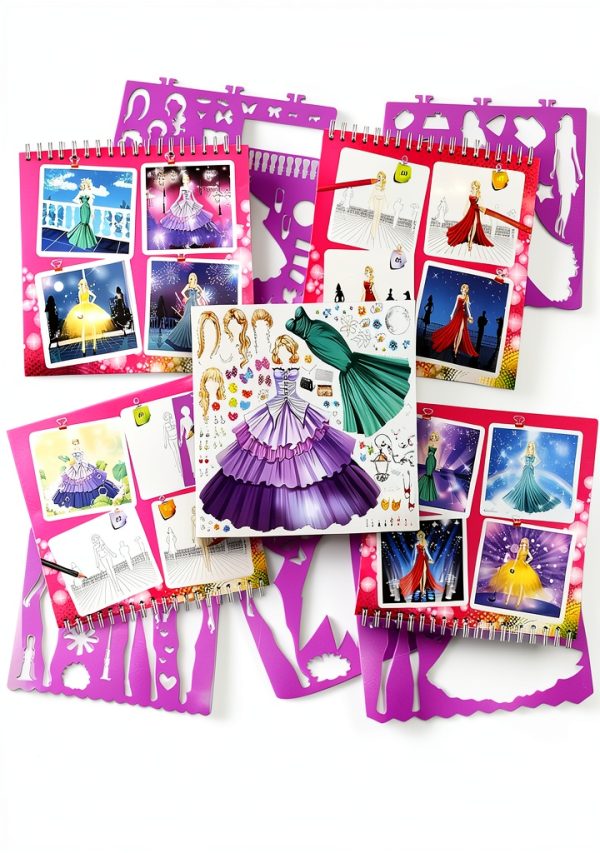 Fashion Sketchbook by RAREWORT with 100 Stickers and 40 Giant Pages-4