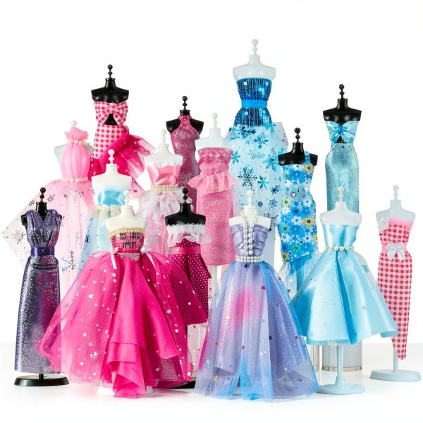Joyin Kids Sewing Kit 400-Piece Fashion Set with Mannequins-4