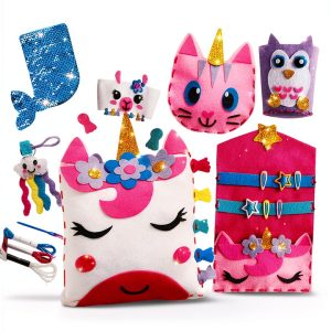 Kids Sewing Kit Klever Kits My First Sewing Kit Clear Plastic-0