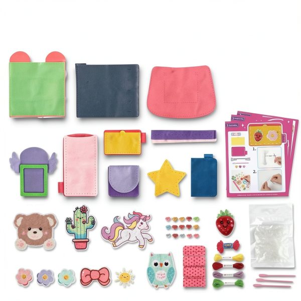 Felt Craft Kit Fortand Pink 10 Piece Sewing Set Model FSK555-1