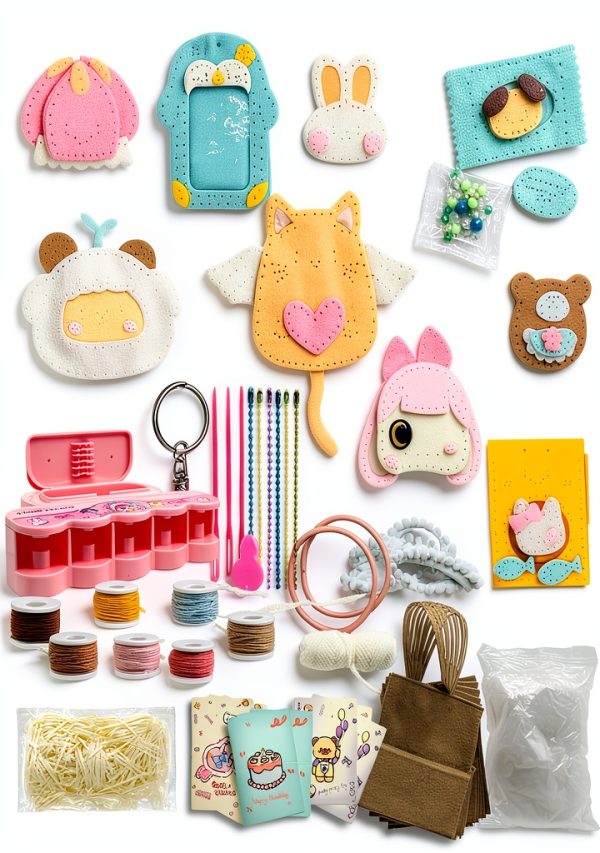 Ferberbears Felt Craft Kit Small Animal Sewing Model 8282 Mix-1