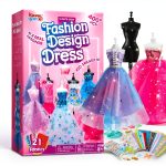 Joyin Kids Sewing Kit 400-Piece Fashion Set with Mannequins-0