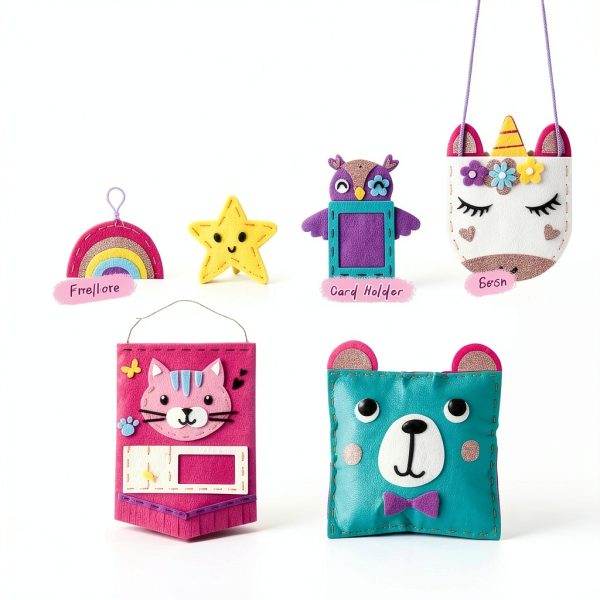 R RUCKERCO Sewing Kit for Kids Pink Small ETZXB Beginner Craft Set-4