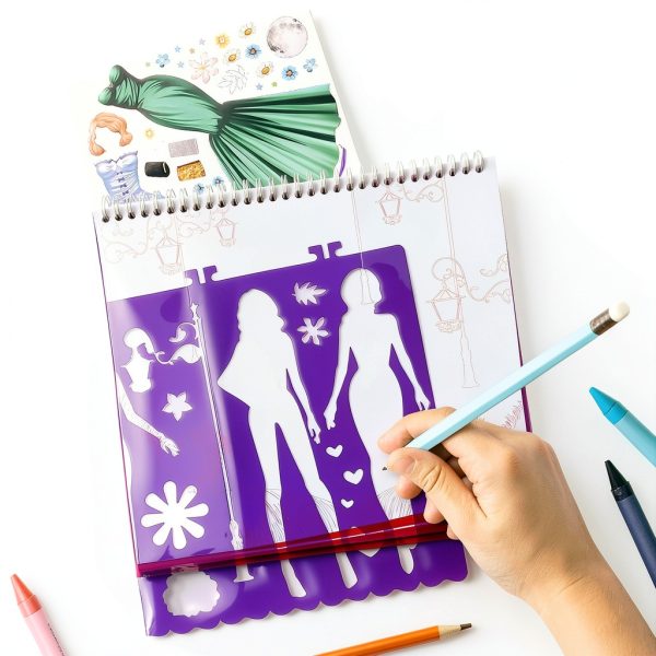 Fashion Sketchbook by RAREWORT with 100 Stickers and 40 Giant Pages-3