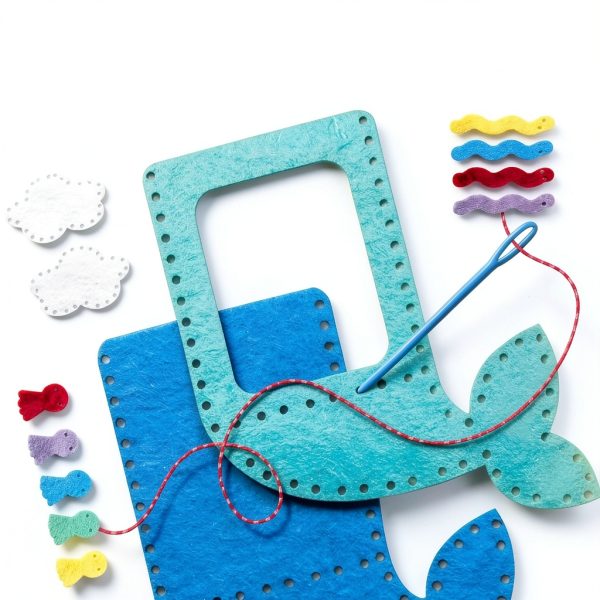 Kids Sewing Kit Klever Kits My First Sewing Kit Clear Plastic-4