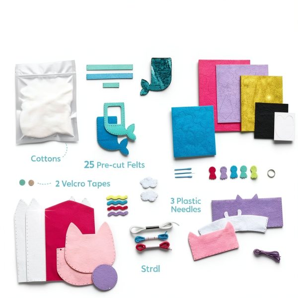 Kids Sewing Kit Klever Kits My First Sewing Kit Clear Plastic-3
