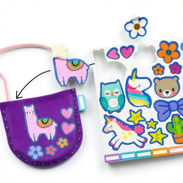 KraFun Sewing Bag Kit Multi Color 6 Project Set with Safe Needles-4