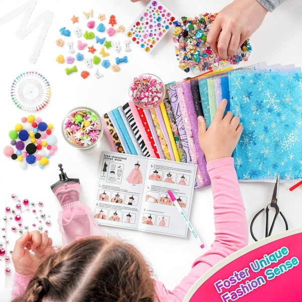 Fashion Designer Kit MGparty Sewing Set with 4 Mannequins-5