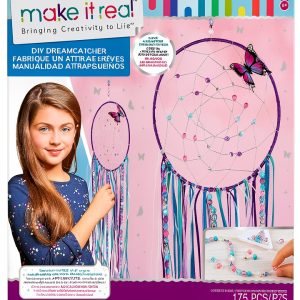 DIY Dreamcatcher Kit by Make It Real Multicolor Butterfly, 235 Pieces-0
