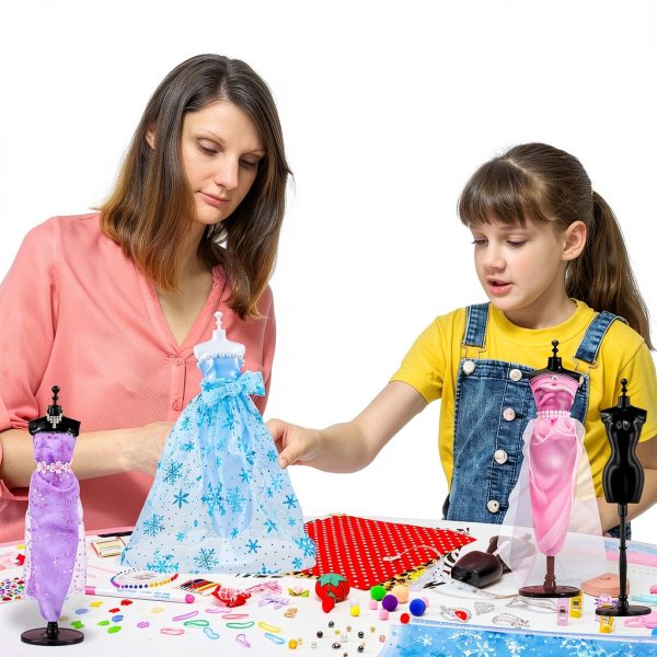 Fashion Designer Kit MGparty Sewing Set with 4 Mannequins-4