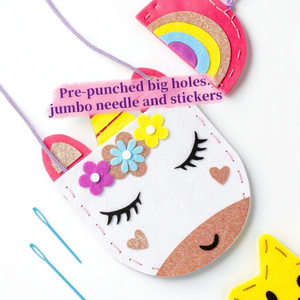 R RUCKERCO Sewing Kit for Kids Pink Small ETZXB Beginner Craft Set-1