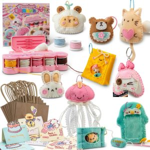 Ferberbears Felt Craft Kit Small Animal Sewing Model 8282 Mix-0
