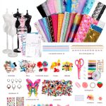 YEETIN Fashion Designer Kit for Girls – DIY Sewing & Arts Craft Kit with 5 Mannequins, Doll Clothes Making Set, Learn to Sew, Creative Gift for Girls Ages 6-12-1