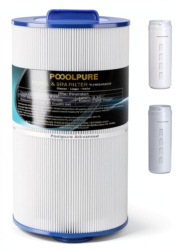 PoolPure Removable Handle Filter Cartridge 60 Sqft Dispenser 2-Pack-0