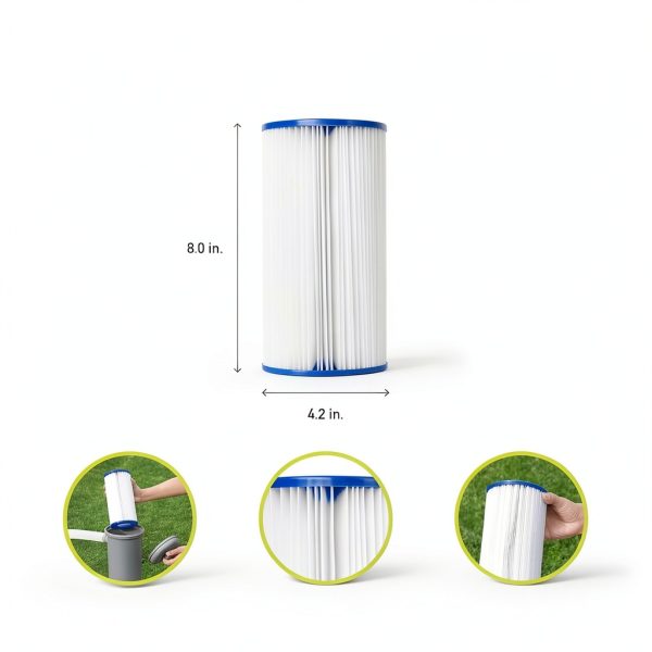 Bestway 58012E Filter Cartridge 4.2x8 6 Pack-3