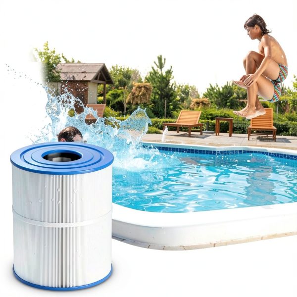C-8465 Spa Filter Replacement Compatible with Watkins 31114, Pleatco PWK65, Filbur FC-3960, 71827, 71828, Watkins 65 sq.ft Tiger River Spa Filter 2 Pack-3